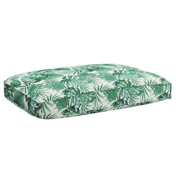 Grote foto vidaxl palletkussen voor zitting bloemen bladpatroon 120 x 80 x 12 cm huis en inrichting woningdecoratie