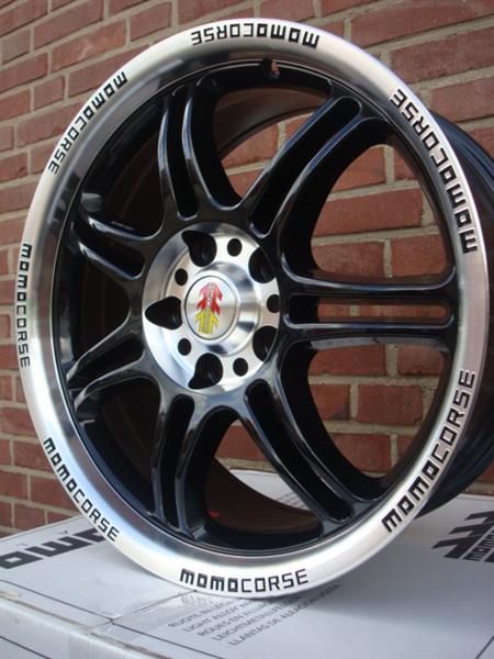 Grote foto 17 inch momo corse black 5x112 7 5j et35 naaf 72 3 auto onderdelen banden en velgen