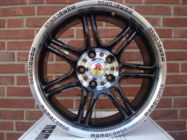 Grote foto 17 inch momo corse black 5x112 7 5j et35 naaf 72 3 auto onderdelen banden en velgen