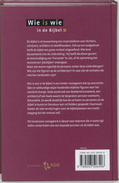 Grote foto wie is wie in de bijbel boeken overige boeken