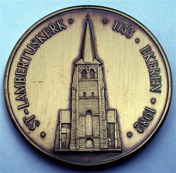 Grote foto 1155 1982 st. lambertuskerk medal 5 postzegels en munten penningen en medailles