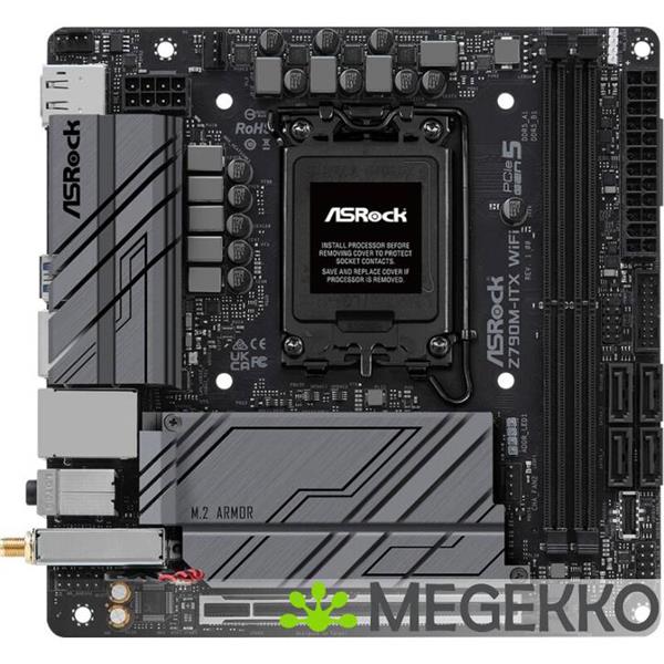 Grote foto asrock z790m itx wifi computers en software moederborden