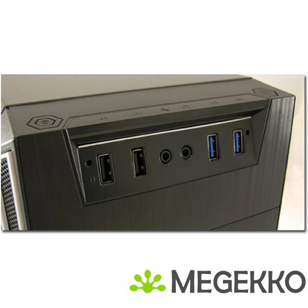 Grote foto lc power 7038b midi toren zwart computerbehuizing computers en software behuizingen en kasten