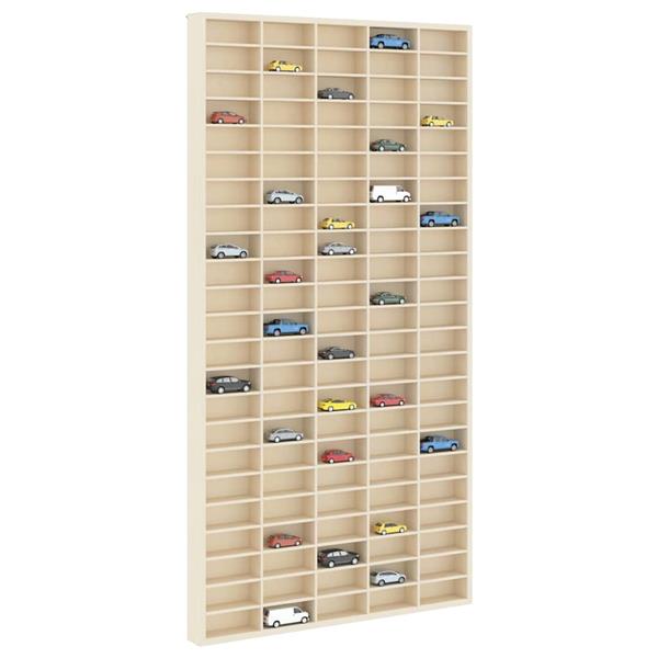 Grote foto vidaxl display case met opslag bruin 50 x 4 5 x 96 cm bewerkt hout huis en inrichting woningdecoratie
