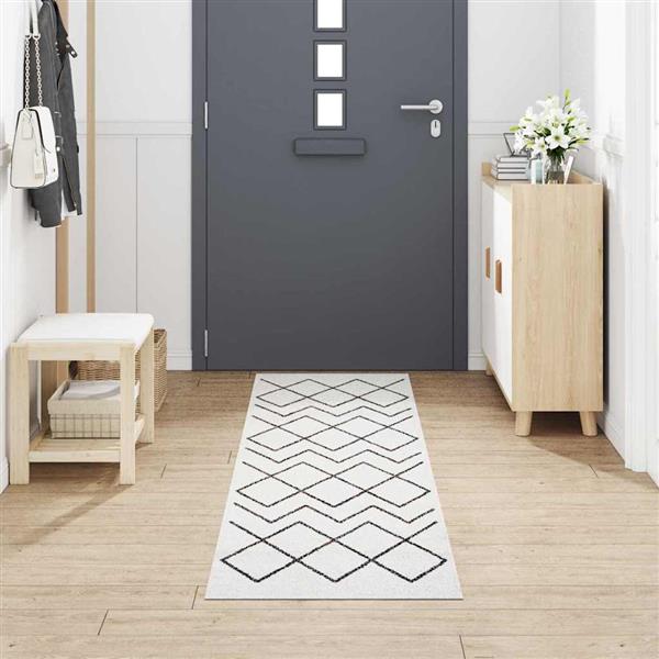 Grote foto vidaxl keuken mat wit 300 x 60 cm fluweel tuin en terras overige tuin en terras