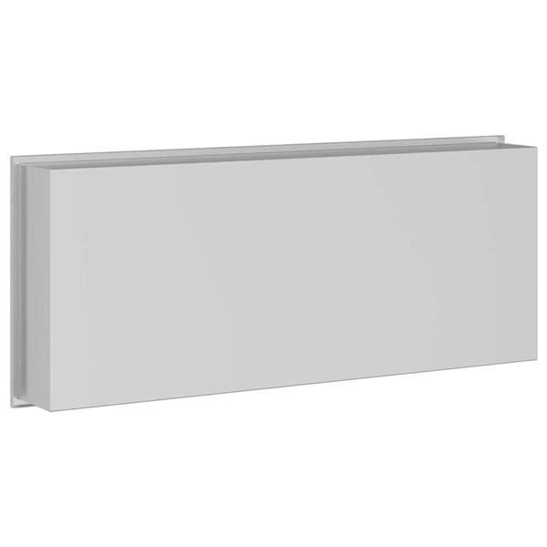 Grote foto vidaxl douche niche zilver 75 x 30 x 9.5 cm roestvrij staal huis en inrichting complete badkamers