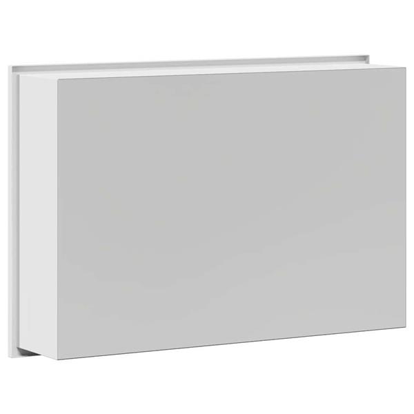 Grote foto vidaxl douche niche wit 45 x 30 x 9.5 cm roestvrij staal huis en inrichting complete badkamers