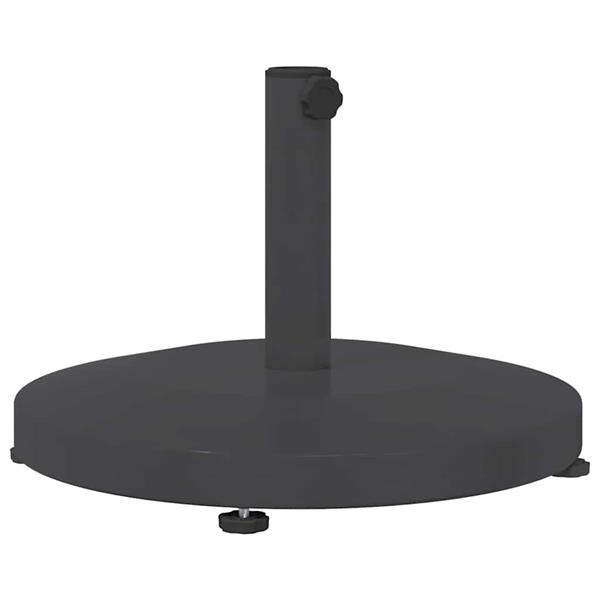 Grote foto vidaxl buiten parasolvoet donkergrijs 48 x 48 x 32 cm staal beton tuin en terras overige tuin en terras
