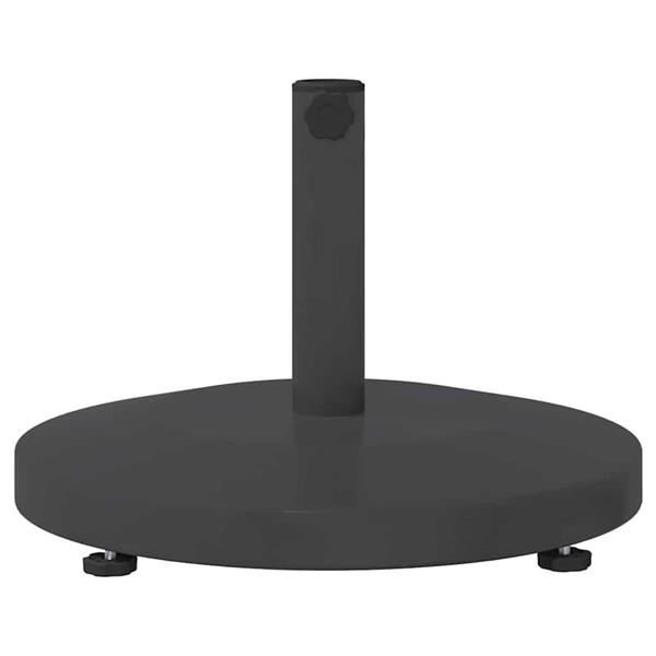 Grote foto vidaxl buiten parasolvoet donkergrijs 48 x 48 x 32 cm staal beton tuin en terras overige tuin en terras