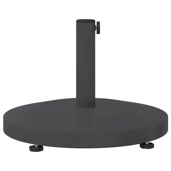 Grote foto vidaxl buiten parasolvoet donkergrijs 48 x 48 x 32 cm staal beton tuin en terras overige tuin en terras