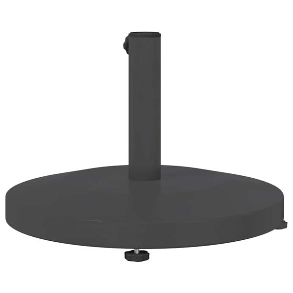 Grote foto vidaxl buiten parasolvoet donkergrijs 48 x 48 x 32 cm staal beton tuin en terras overige tuin en terras