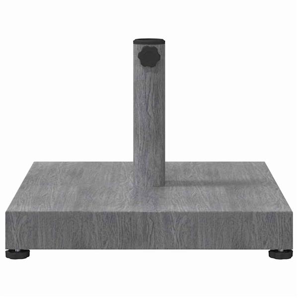 Grote foto vidaxl buiten parasolvoet donkergrijze houtlook 45 x 45 x 31.5 cm tuin en terras overige tuin en terras