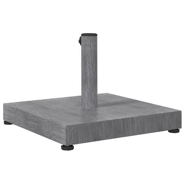 Grote foto vidaxl buiten parasolvoet donkergrijze houtlook 45 x 45 x 31.5 cm tuin en terras overige tuin en terras