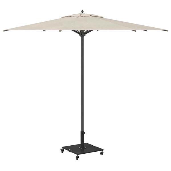 Grote foto vidaxl buiten parasolvoet zwart 45 x 45 x 31 cm staal tuin en terras overige tuin en terras