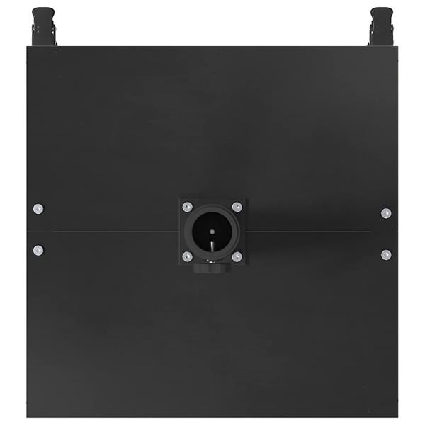 Grote foto vidaxl buiten parasolvoet zwart 45 x 45 x 31 cm staal tuin en terras overige tuin en terras