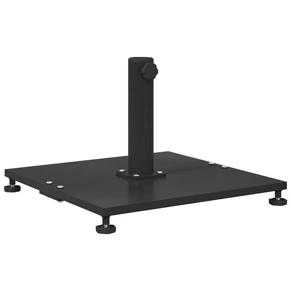 Grote foto vidaxl buiten parasolvoet verstelbaar zwart 45 x 45 x 31 cm staal tuin en terras overige tuin en terras