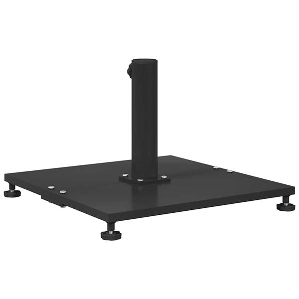 Grote foto vidaxl buiten parasolvoet verstelbaar zwart 45 x 45 x 31 cm staal tuin en terras overige tuin en terras