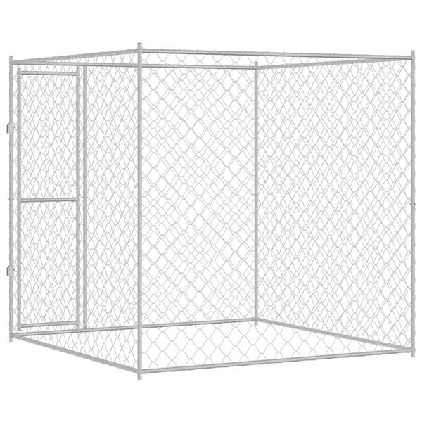 Grote foto vidaxl hondenbench 2 x 2 x 2 m staal dieren en toebehoren hondenhokken en kooien