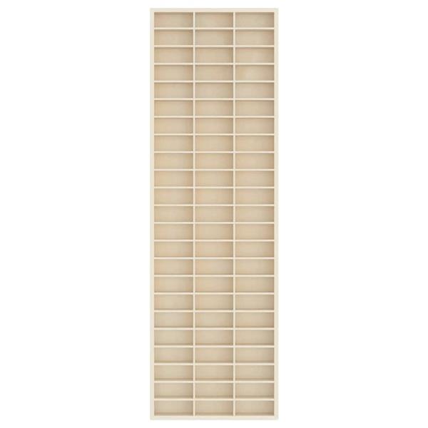 Grote foto vidaxl display case met opslag bruin 30 x 4.5 x 96 cm bewerkt hout huis en inrichting woningdecoratie