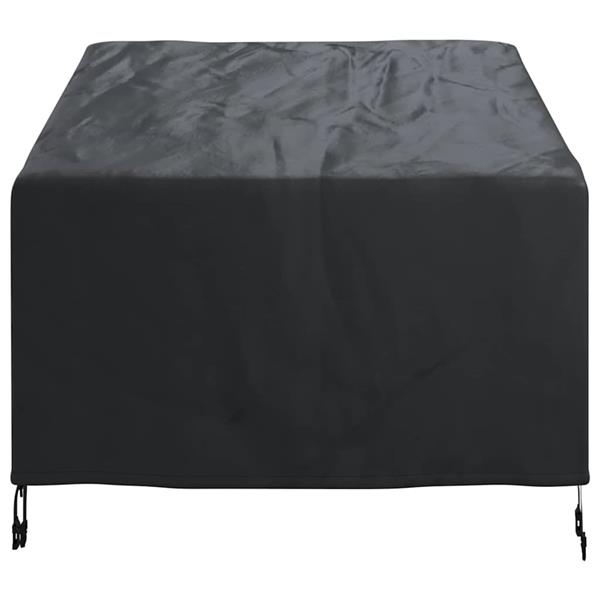 Grote foto vidaxl tuinstoelhoes zwart 96 x 79 x 74 cm 600d oxford stof tuin en terras tuinmeubelen