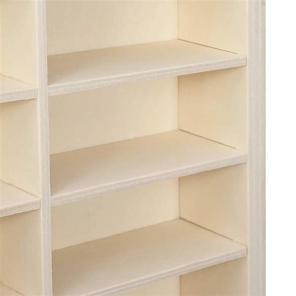 Grote foto vidaxl display case met opslag bruin 21 x 4 5 x 59 cm bewerkt hout huis en inrichting woningdecoratie