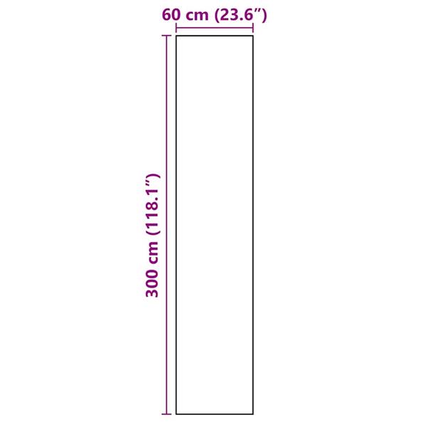 Grote foto vidaxl keuken mat art deco zwart 300 x 60 cm fluweel tuin en terras overige tuin en terras