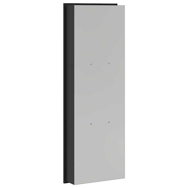 Grote foto vidaxl douche niche zwart 90 x 30 x 9.5 cm roestvrij staal huis en inrichting complete badkamers