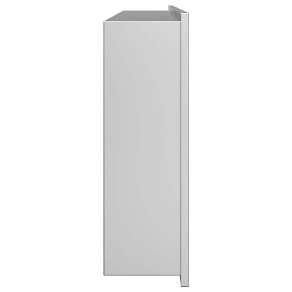 Grote foto vidaxl douche niche zilver 75 x 30 x 9.5 cm roestvrij staal huis en inrichting complete badkamers