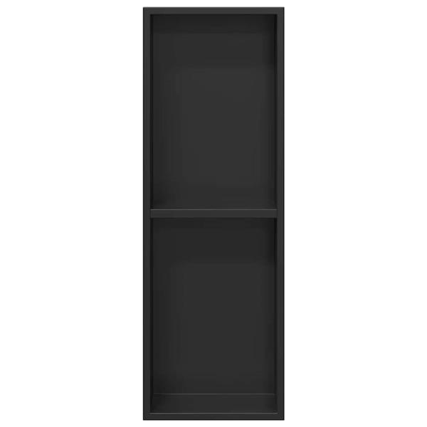 Grote foto vidaxl douche niche zwart 60 x 20 x 9.5 cm roestvrij staal huis en inrichting complete badkamers