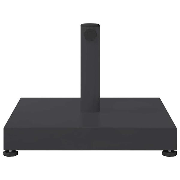 Grote foto vidaxl buiten parasolvoet donkergrijs 45 x 45 x 31.5 cm staal beton tuin en terras overige tuin en terras