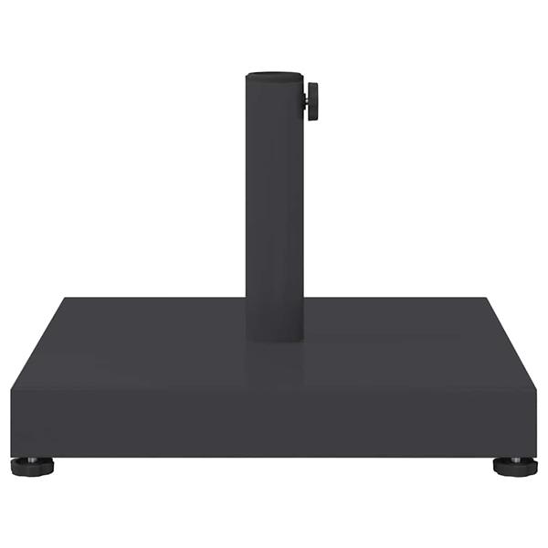 Grote foto vidaxl buiten parasolvoet donkergrijs 45 x 45 x 31.5 cm staal beton tuin en terras overige tuin en terras