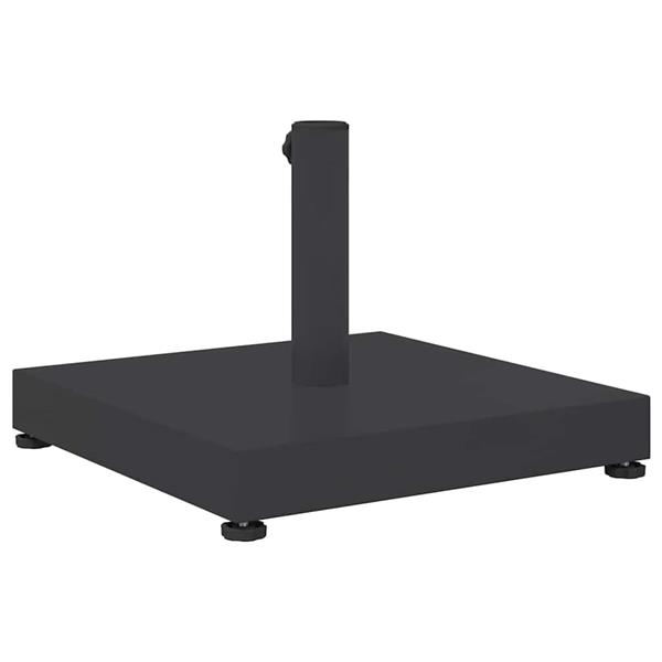 Grote foto vidaxl buiten parasolvoet donkergrijs 45 x 45 x 31.5 cm staal beton tuin en terras overige tuin en terras