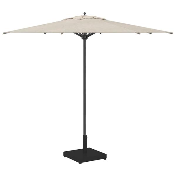 Grote foto vidaxl buiten parasolvoet zwart 45 x 45 x 31.5 cm staal beton tuin en terras overige tuin en terras