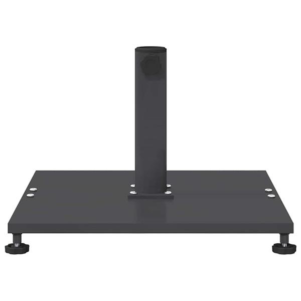 Grote foto vidaxl buiten parasolvoet donkergrijs 45 x 45 x 31 cm staal tuin en terras overige tuin en terras