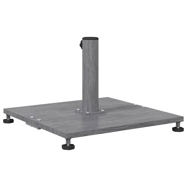 Grote foto vidaxl buiten parasolvoet donkergrijze houtlook 45 x 45 x 31 cm staal tuin en terras overige tuin en terras