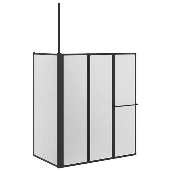 Grote foto vidaxl douchescherm wit 120 x 70 x 137 cm aluminium doe het zelf en verbouw sanitair