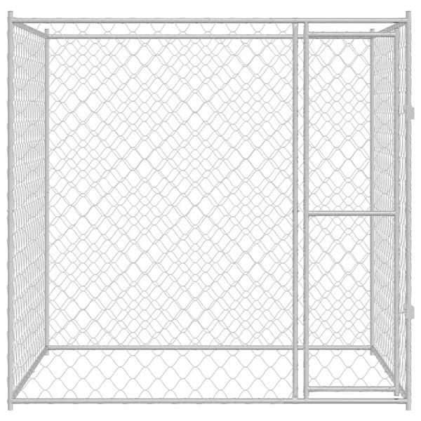 Grote foto vidaxl hondenbench 2 x 2 x 2 m staal dieren en toebehoren hondenhokken en kooien