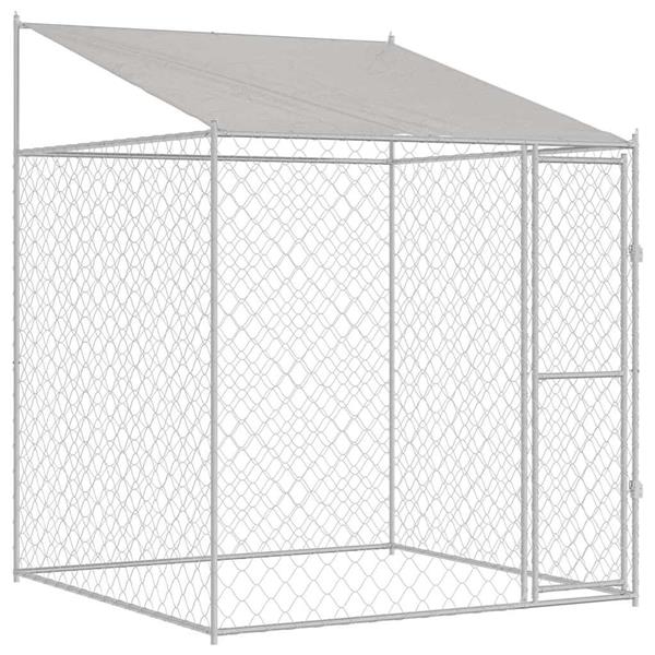 Grote foto vidaxl hondenbench 200 x 200 x 258 cm staal en pe dieren en toebehoren hondenhokken en kooien