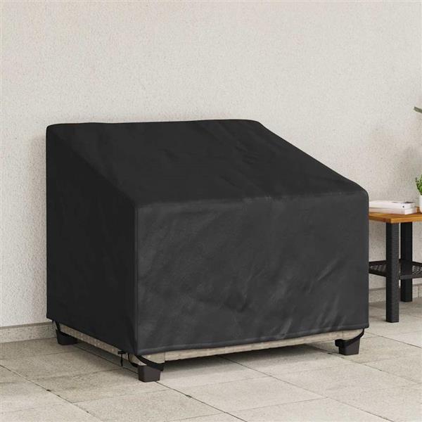 Grote foto vidaxl tuinstoelhoes zwart 96 x 79 x 74 cm 600d oxford stof tuin en terras tuinmeubelen
