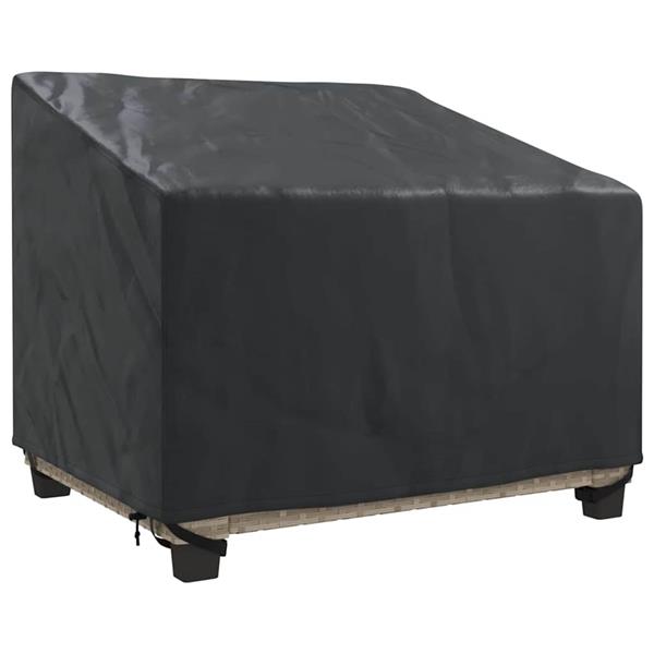 Grote foto vidaxl tuinstoelhoes zwart 96 x 79 x 74 cm 600d oxford stof tuin en terras tuinmeubelen