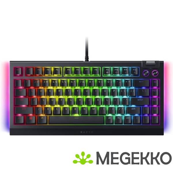 Grote foto razer blackwidow v4 75 zwart razer orange computers en software toetsenborden