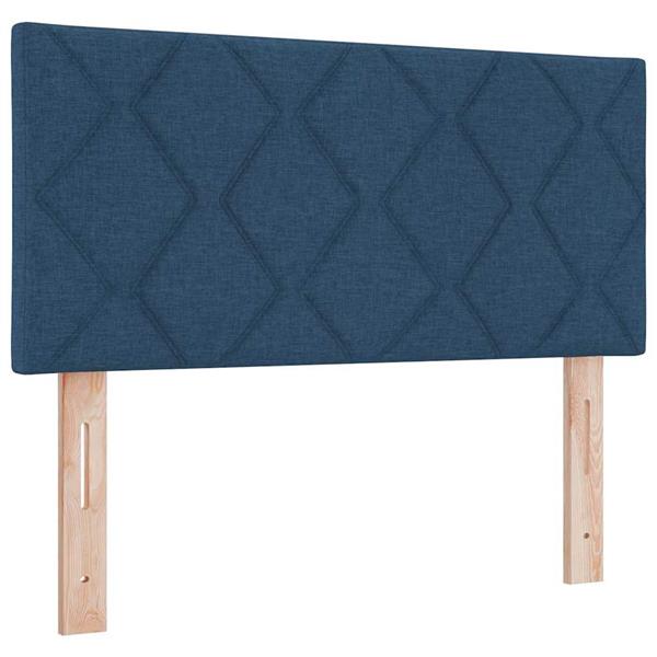 Grote foto vidaxl stoffen hoofdbord geometrisch met hoofdeinde blauw 100 cm stof antiek en kunst stoelen en banken