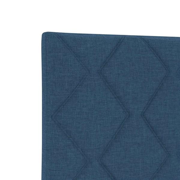Grote foto vidaxl stoffen hoofdbord geometrisch met hoofdeinde blauw 100 cm stof antiek en kunst stoelen en banken