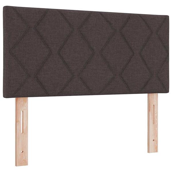 Grote foto vidaxl stoffen hoofdbord geometrisch donkerbruin 90 cm stof antiek en kunst stoelen en banken