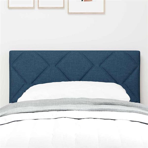 Grote foto vidaxl stoffen hoofdbord geometrisch met hoofdeinde blauw 80 cm stof antiek en kunst stoelen en banken