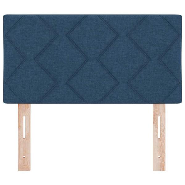 Grote foto vidaxl stoffen hoofdbord geometrisch met hoofdeinde blauw 80 cm stof antiek en kunst stoelen en banken
