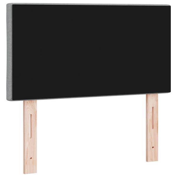 Grote foto vidaxl stoffen hoofdbord geometrisch lichtgrijs 80 cm stof antiek en kunst stoelen en banken
