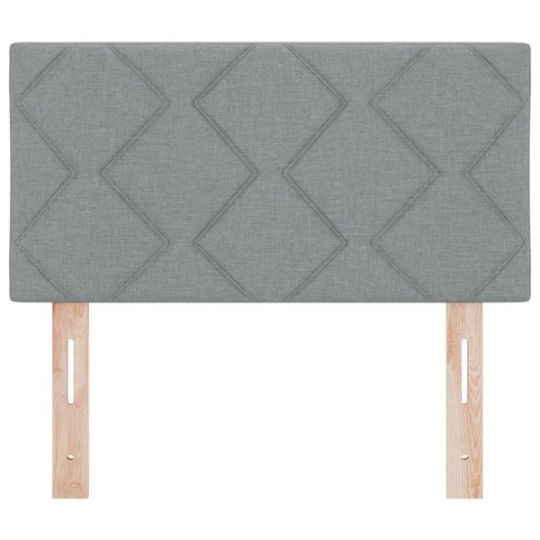 Grote foto vidaxl stoffen hoofdbord geometrisch lichtgrijs 80 cm stof antiek en kunst stoelen en banken