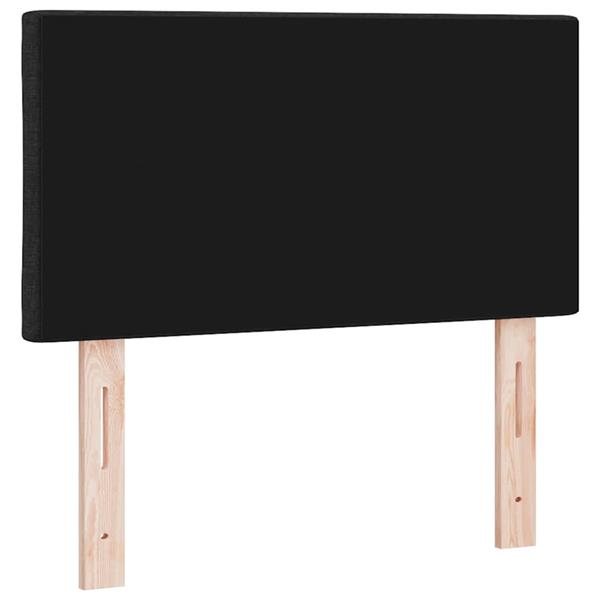 Grote foto vidaxl stoffen hoofdbord geometrisch met hoofdeinde zwart 80 cm stof antiek en kunst stoelen en banken