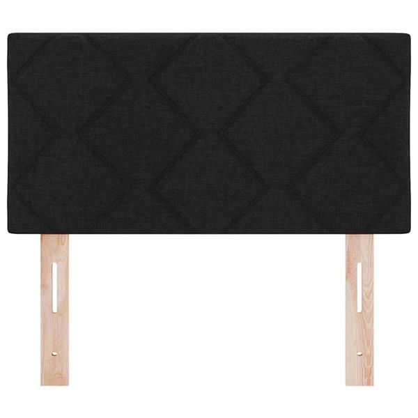 Grote foto vidaxl stoffen hoofdbord geometrisch met hoofdeinde zwart 80 cm stof antiek en kunst stoelen en banken